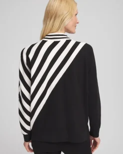 Flash Sale Zenergy® Luxe Cashmere Blend Striped Sweater Tops | Activewear