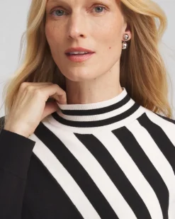 Flash Sale Zenergy® Luxe Cashmere Blend Striped Sweater Tops | Activewear