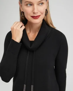 Clearance Zenergy Luxe® Cashmere Blend Cowl Sweater Tops | Matching Sets