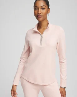 New Zenergy® Luxe Half Zip Pullover Top Tops | Activewear