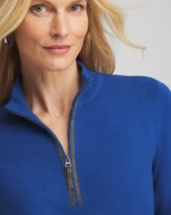 New Zenergy® Luxe Half Zip Pullover Top Tops | Activewear