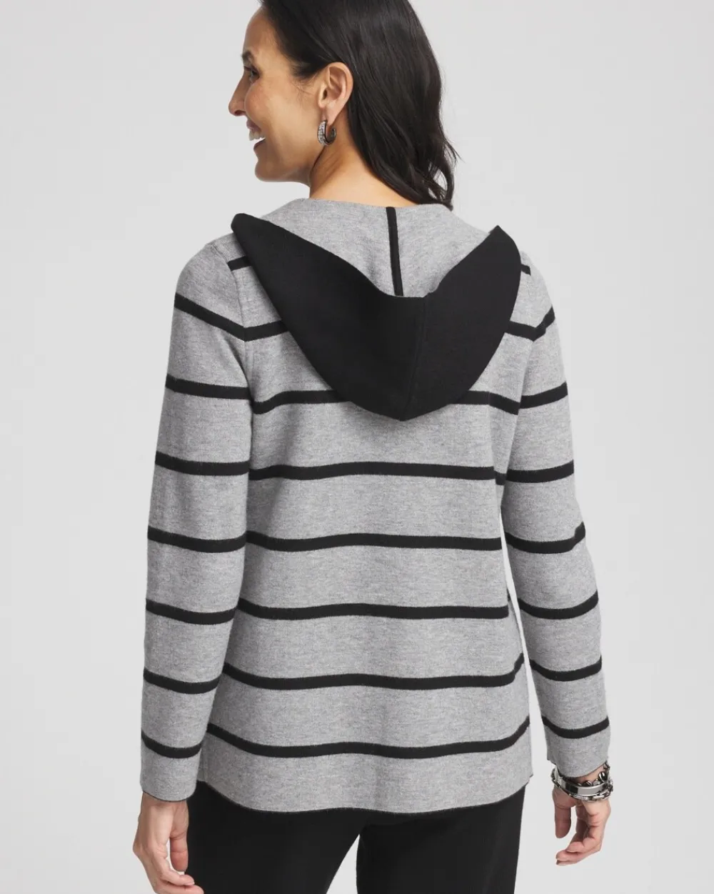 Sale Zenergy® Luxe Reversible Stripe Cardigan Jackets & Coats