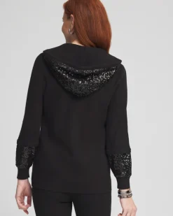 Flash Sale Zenergy® Luxe Sequined Sweater Blazer Jackets & Coats | Activewear
