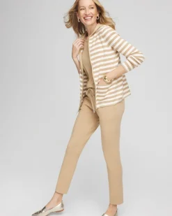 Sale Zenergy® Luxe Striped Hooded Cardigan Jackets & Coats | Activewear