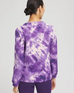 Cheap Zenergy® Scuba Tie Dye Long-sleeve Top Tops