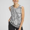 Fashion Zenergy® Soft Essentials Leaf Print Tank Tops