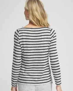 Best Sale Zenergy® Soft Essentials Stripe Long Sleeve Top Tops