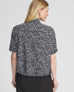 Discount Zenergy® UPF Animal Print Bungee Shirt Tops