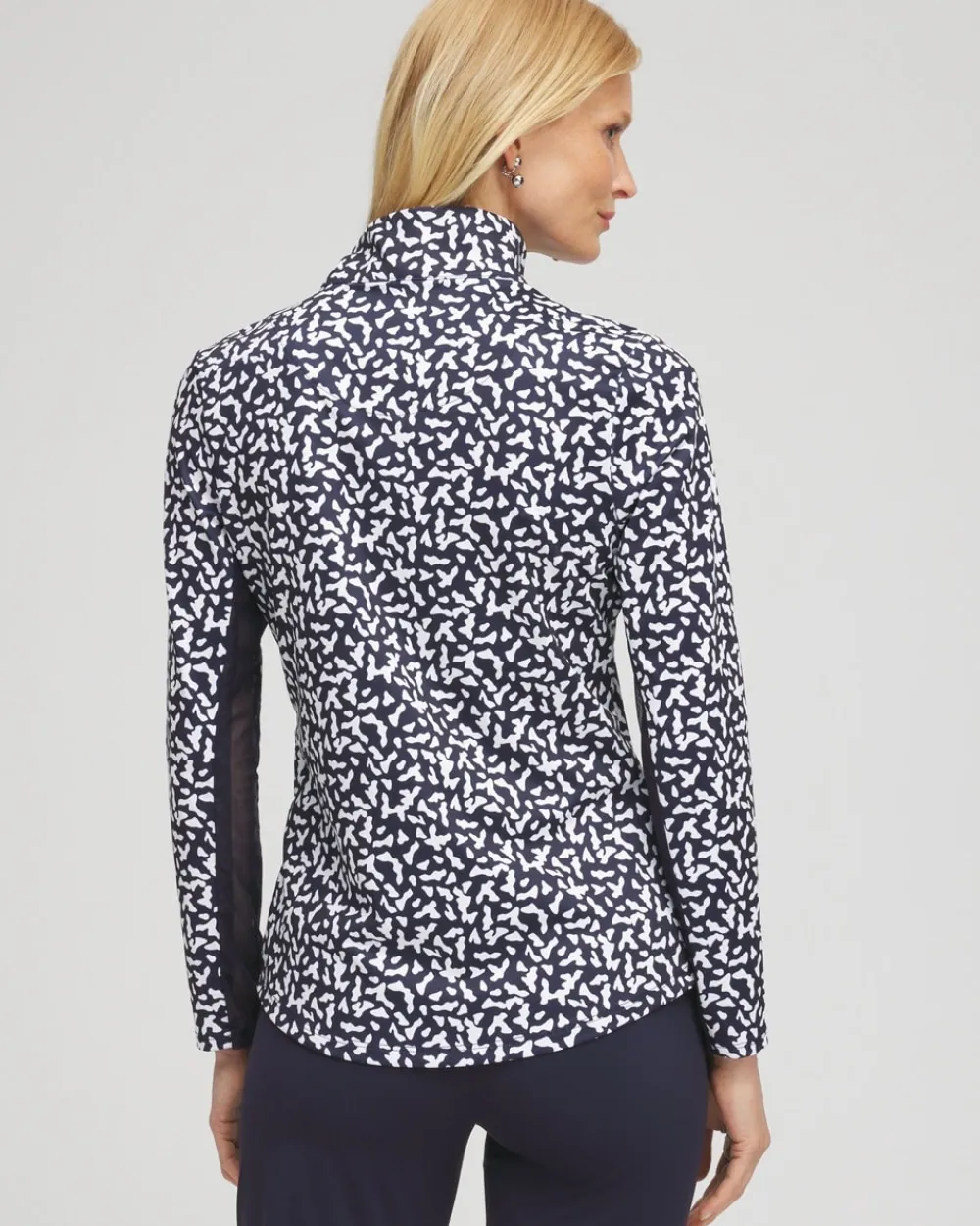 Store Zenergy® UPF Dots Mesh Inset Top Tops