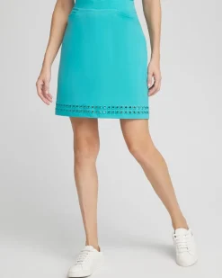 Store Zenergy® UPF Embroidered Eyelet Skort Pants | Skirts