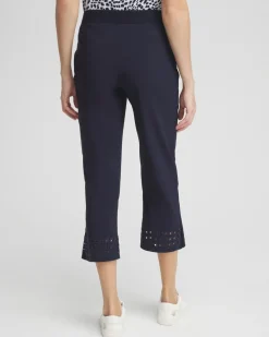 Hot Zenergy® UPF Embroidered Eyelet Crops Pants