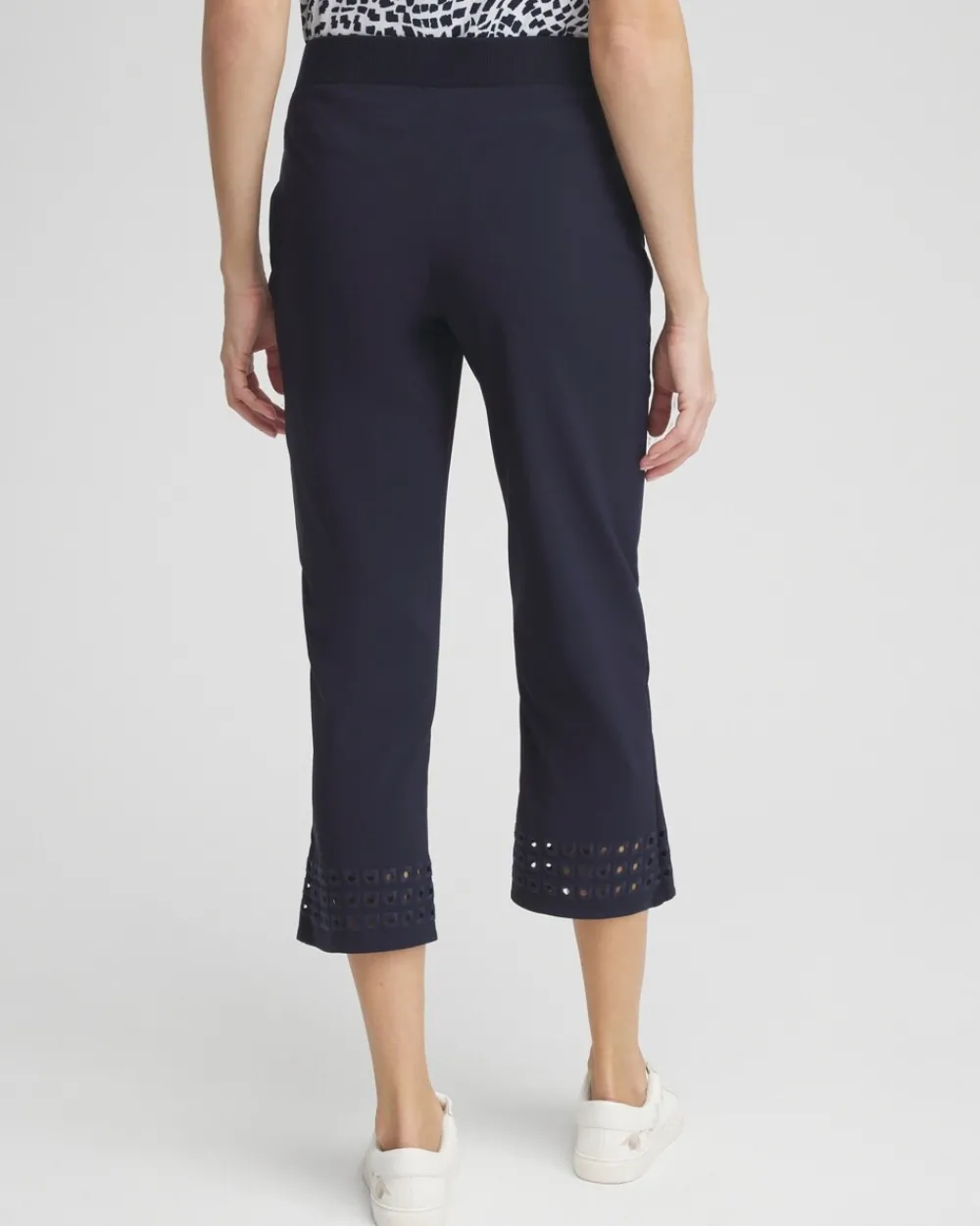 Hot Zenergy® UPF Embroidered Eyelet Crops Pants