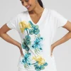 Shop Zenergy® UPF Floral Print Tee Tops
