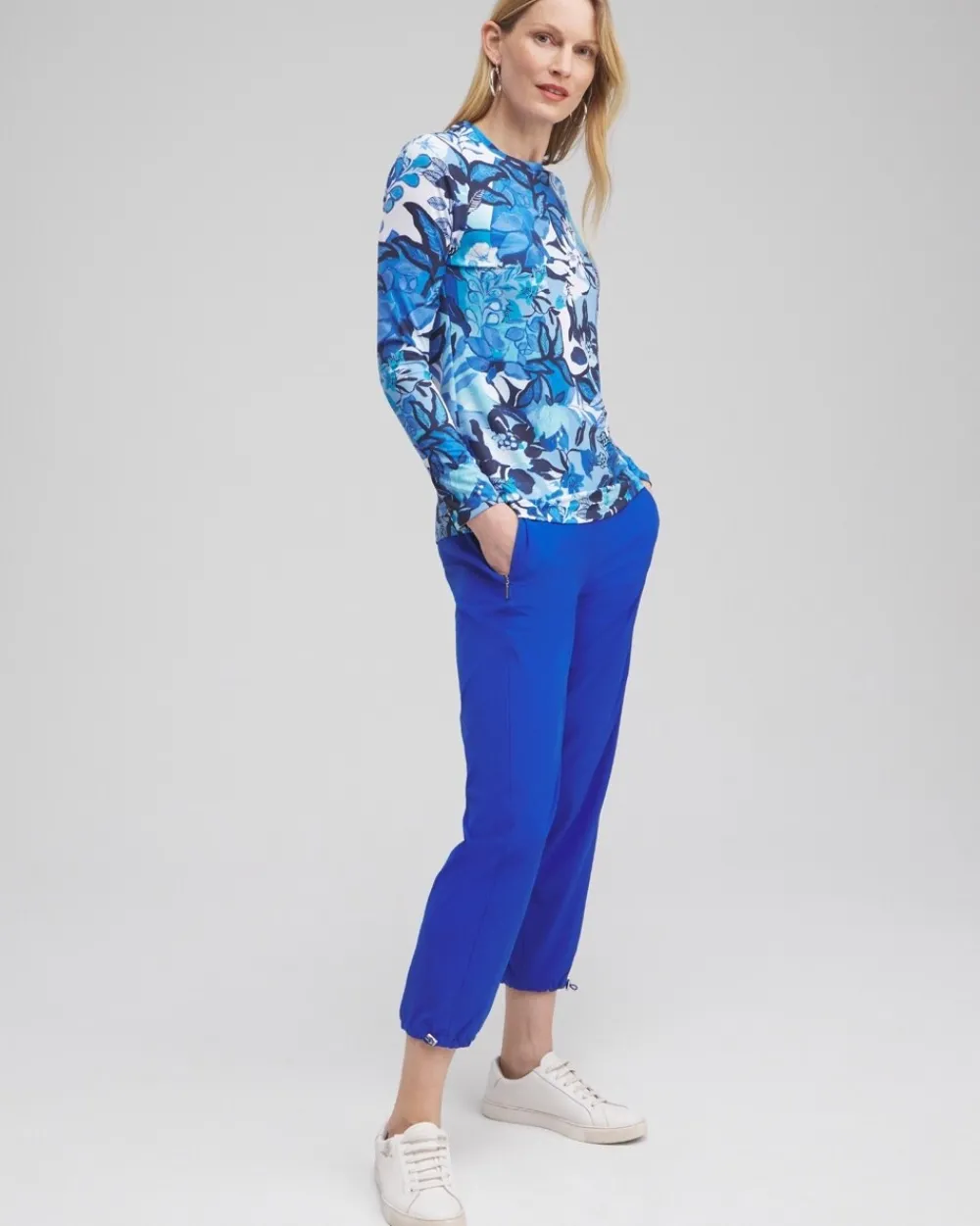 Outlet Zenergy® UPF Floral Sun Tee Tops