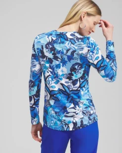 Outlet Zenergy® UPF Floral Sun Tee Tops
