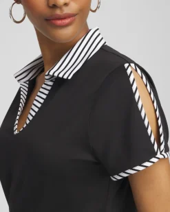 Best Sale Zenergy® UPF Knit Cutout Tee Tops