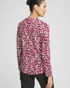 Best Sale Zenergy® UPF Leopard Print Long Sleeve Sun Tee Tops
