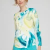 Sale Zenergy® UPF Printed Long Sleeve Top Tops