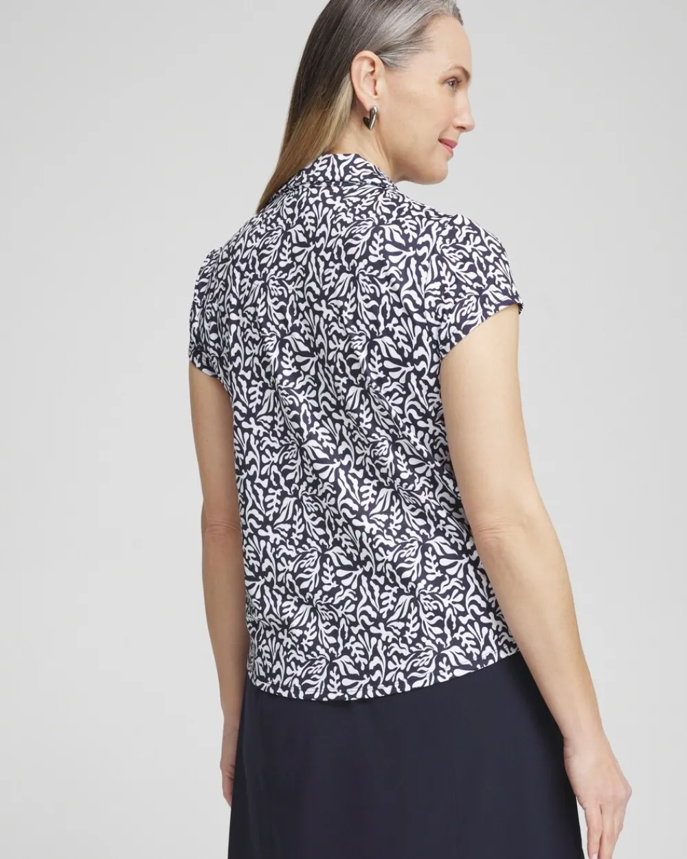 Fashion Zenergy® UPF Reef Cap Sleeve Polo Tops