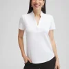 Best Sale Zenergy® UPF Ruffle Neck Polo Tops