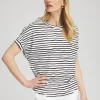 Clearance Zenergy® UPF Short Sleeve Stripe Tee Tops