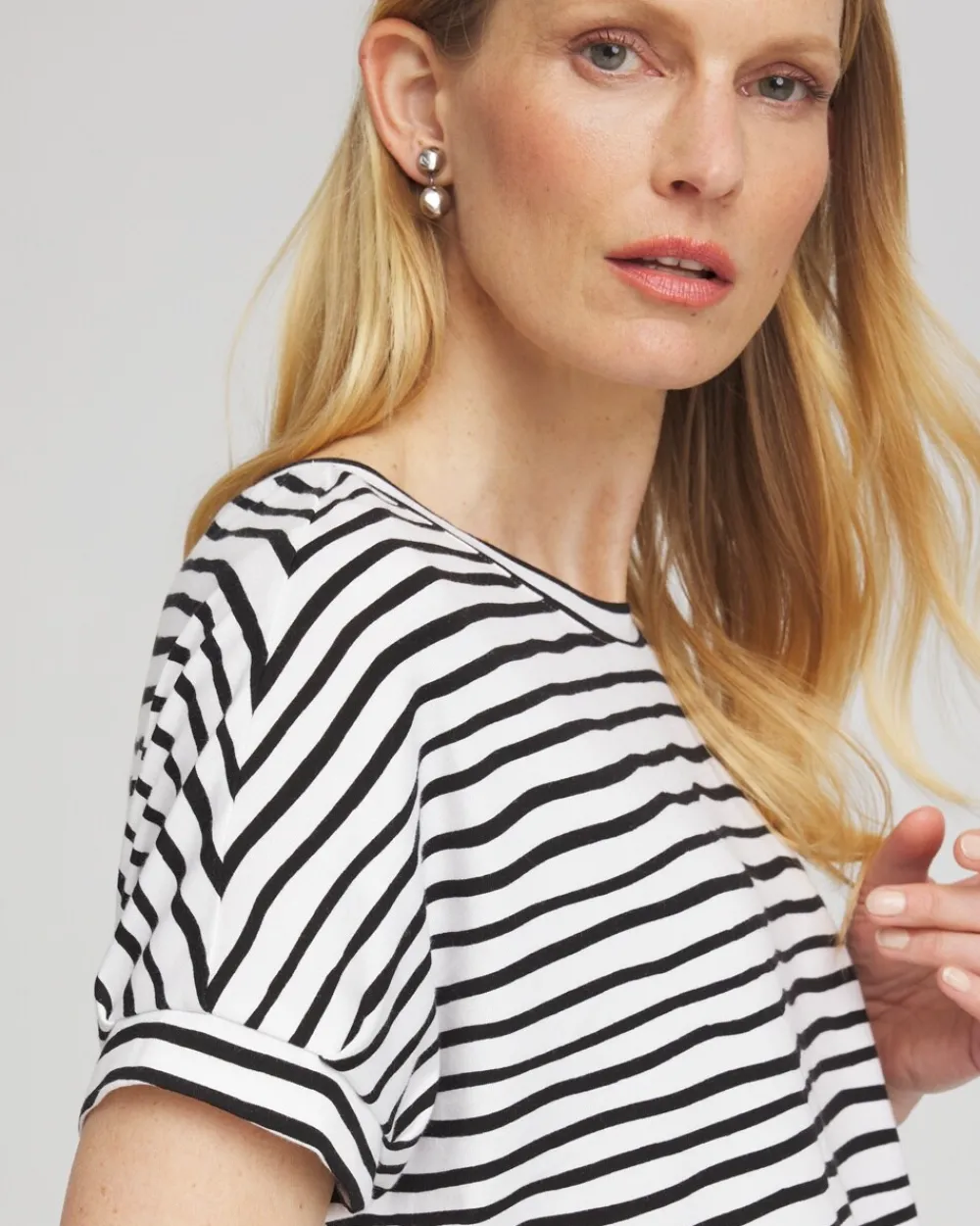 Clearance Zenergy® UPF Short Sleeve Stripe Tee Tops