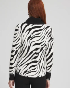 Best Sale Zenergy® Zebra Cowl-Neck Top Tops | Activewear